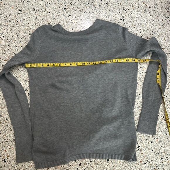 Lululemon grey gray open back merino sweater 6 Bring it back bend cashmere - Picture 7 of 7